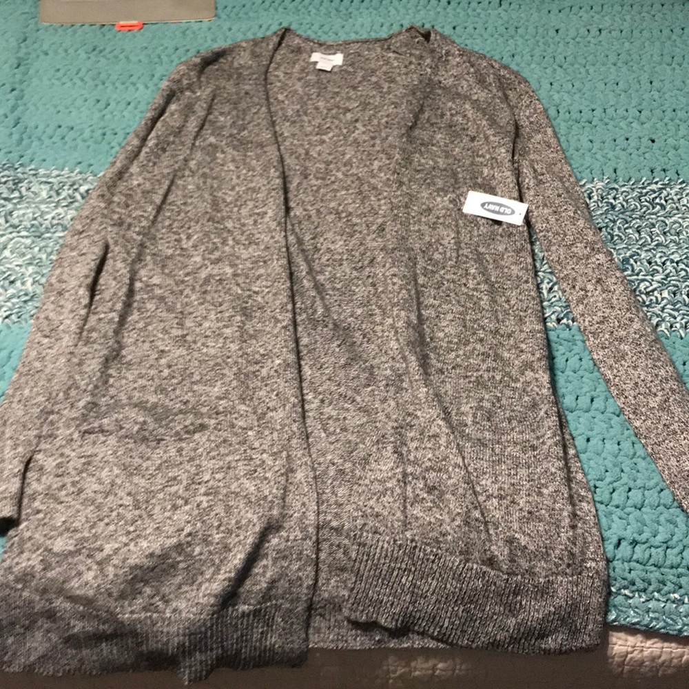 Gray cardigan